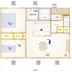 平屋 北入り 2LDK 21坪