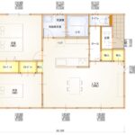 平屋 東西入り 2LDK 21坪